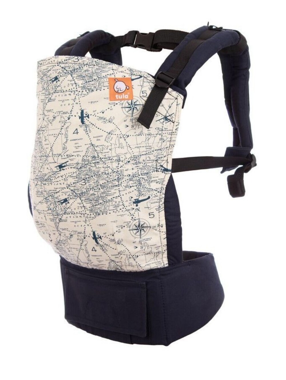 Tula Navigator Canvas Ergonomic Baby Bag Map Print